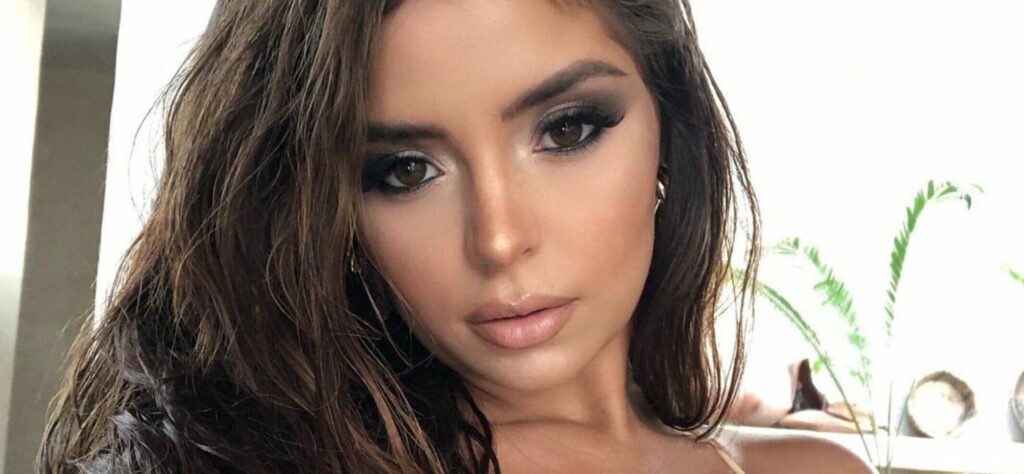 Demi Rose Wears Nothing Beneath Her Sparkly Sheer Dress