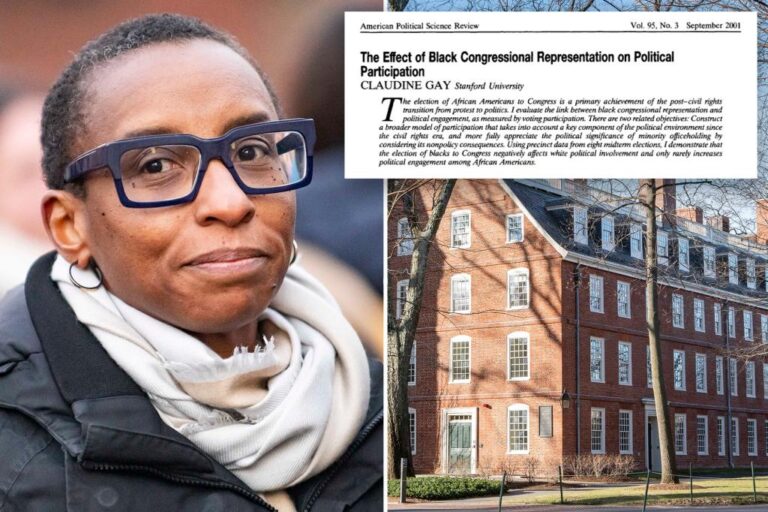 Embattled Harvard President Claudine Gay Wouldnt Share Research When