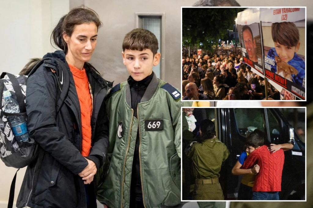 Freed 12-year-old hostage says Hamas terrorists told him Israel was destroyed