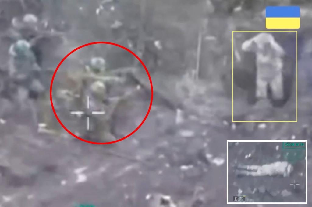 Harrowing video appears to show Russians executing surrendering Ukrainian soldiers