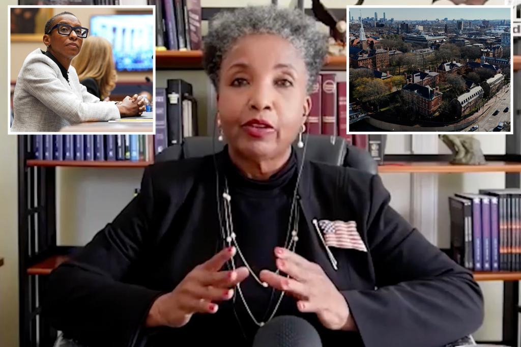 Harvard only standing by Claudine Gay as too scared to ‘fire its first black president,’ claims professor she’s accused of plagiarizing