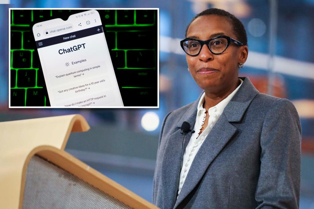 Harvard president Claudine Gay’s lawyers ridiculed plagiarism claims  as created by ‘ChatGPT’