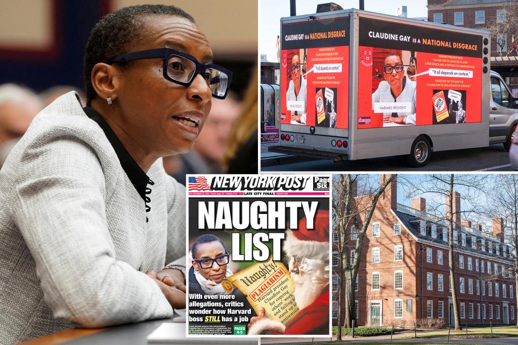 Harvard slammed for threatening The Post in bid to keep Claudine Gay plagiarism scandal secret: ‘Shameful’