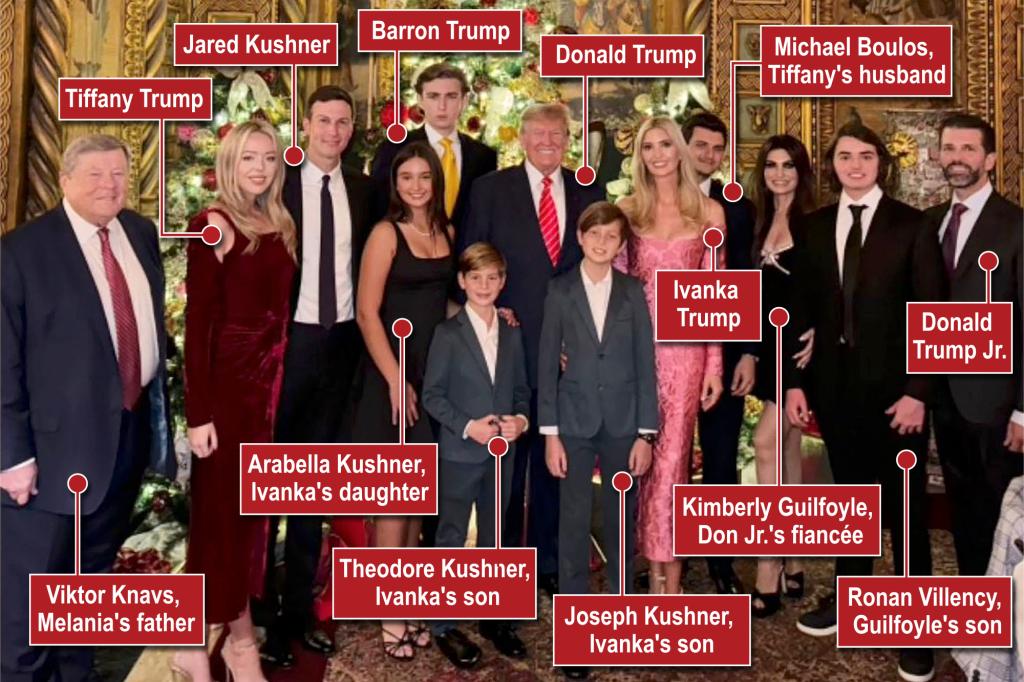 How Trump family Christmas photo reveals Barron is set for new public
