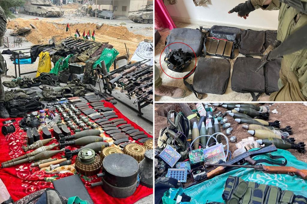 Israel finds explosive belts made for kids, toy chests with warheads in Gaza