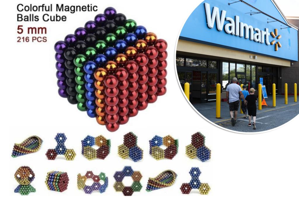 Magnetic balls sold at Walmart recalled as child ‘ingestion hazard’
