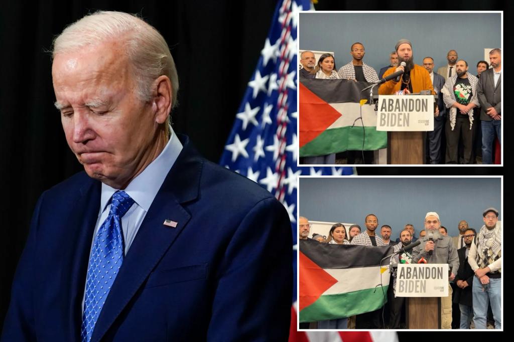 Muslim-American voter group vows to ‘Abandon Biden’ over Gaza war