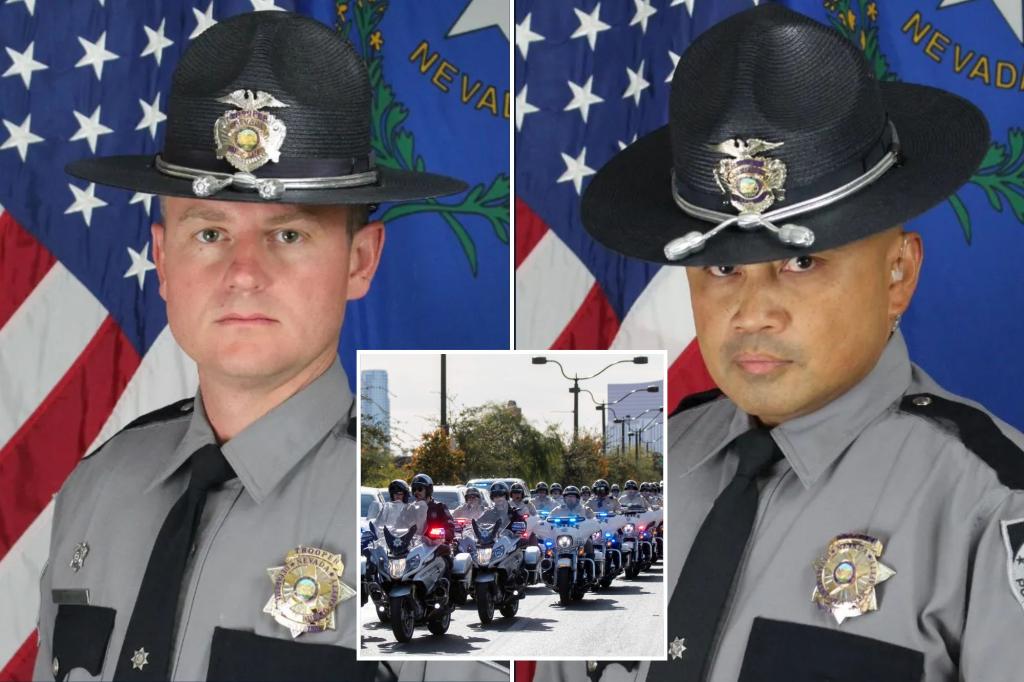 Nevada state troopers killed in hit-and-run as they helped driver on Vegas freeway