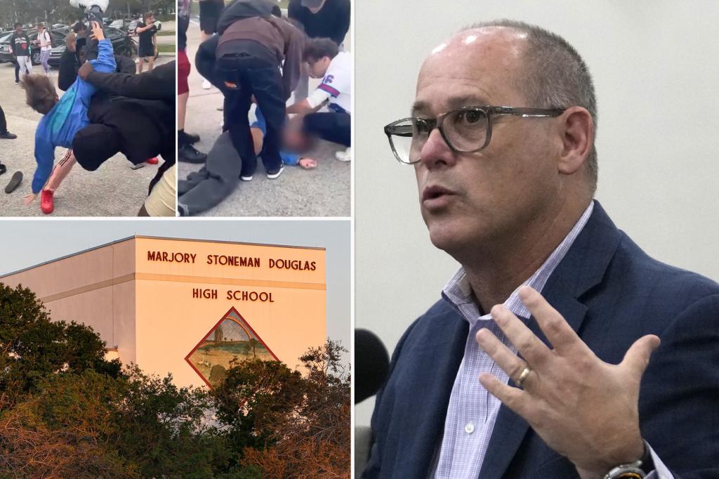 Parkland massacre dad rips school for dodging responsibility over student’s viral parking-lot beating