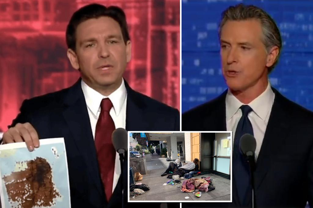 Poop scoop: DeSantis confronts Newsom with map of public ‘human feces’ in San Francisco at debate