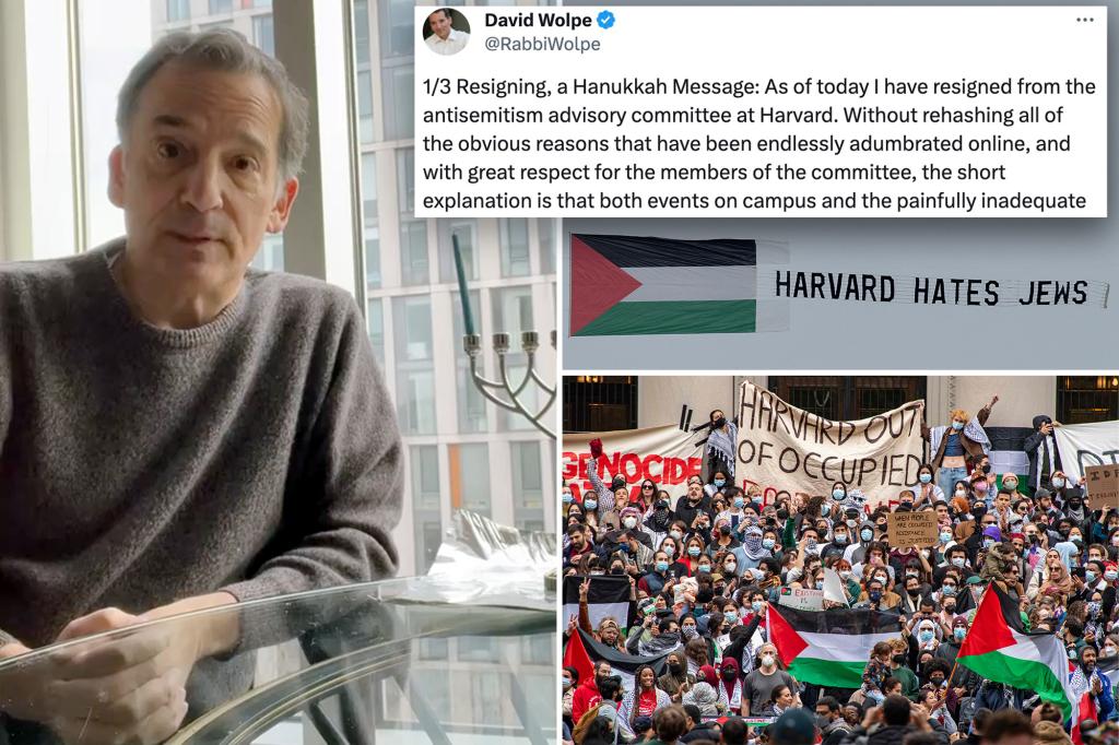 Prominent rabbi quits Harvard antisemitism committee, brands college’s ideology ‘evil’