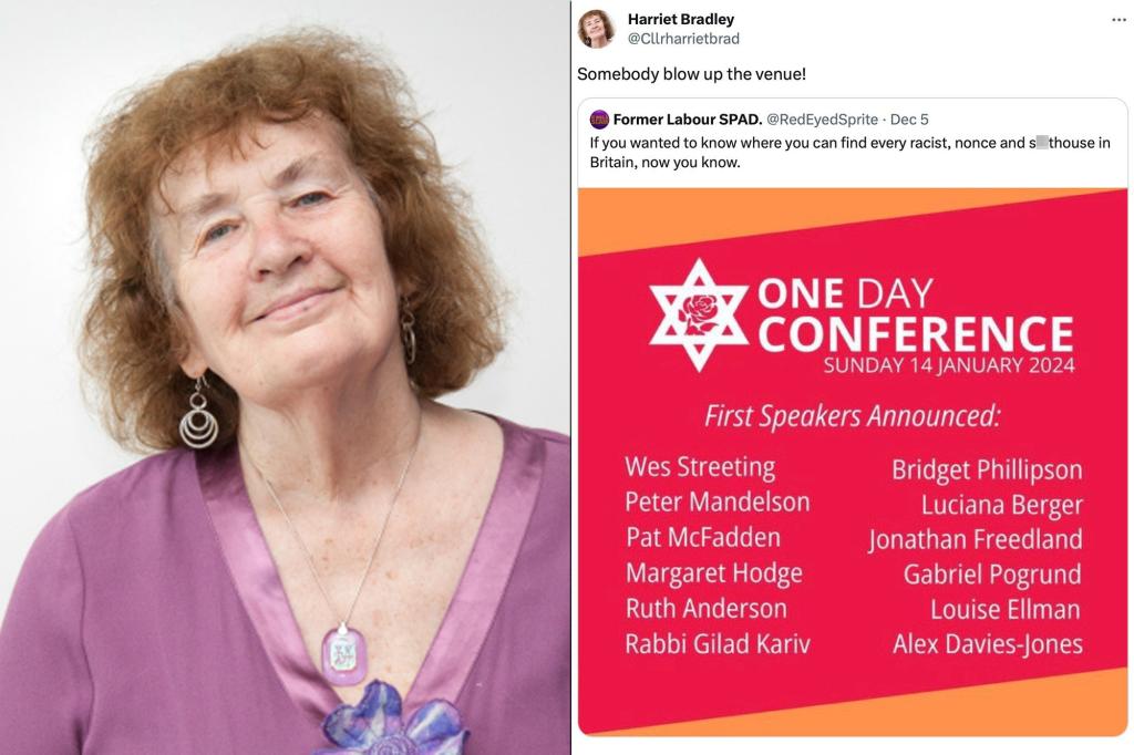 Retired professor Harriet Bradley being probed for ‘blow up Jewish venue’ post