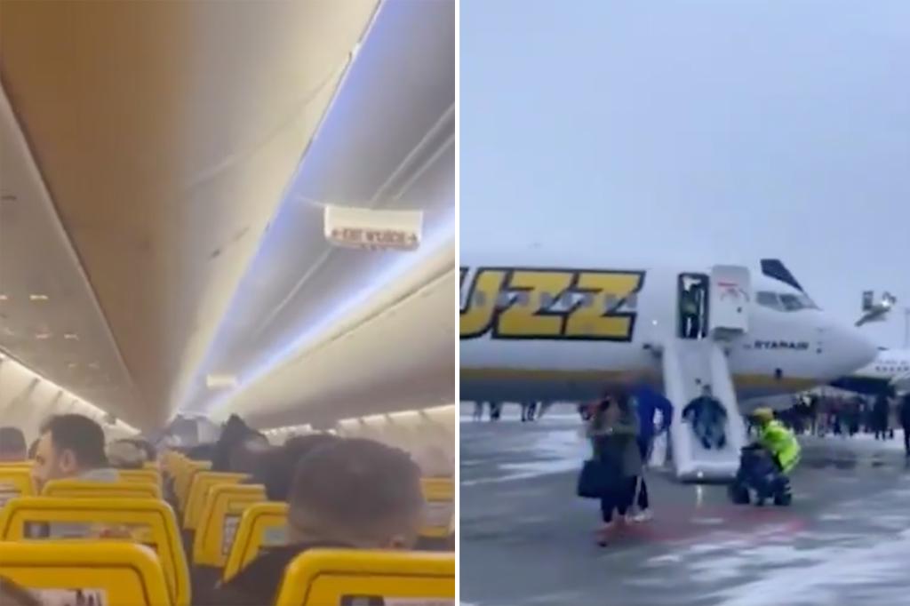 Ryanair flight in Stockholm evacuated after cabin fills with smoke — forcing 200 to flee in chaotic scene