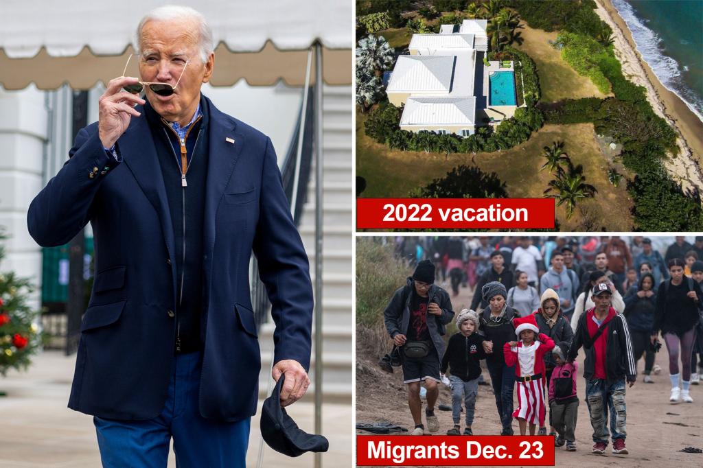 Struggling Biden to head to St. Croix as year-end migrant surge continues