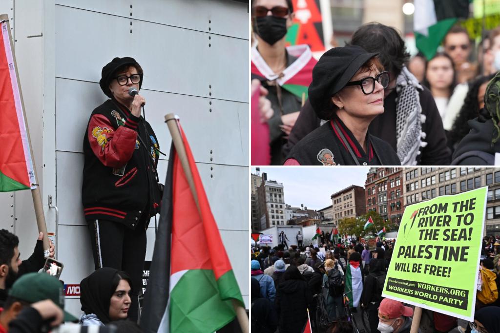 Susan Sarandon apologizes for anti-Jewish rant at NYC rally — after she’s dropped by top Hollywood talent agency: ‘Terrible mistake’