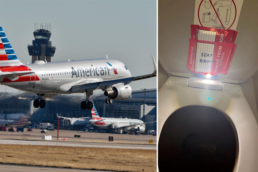 Teen sues American Airlines over camera allegedly placed in bathroom by perv attendant