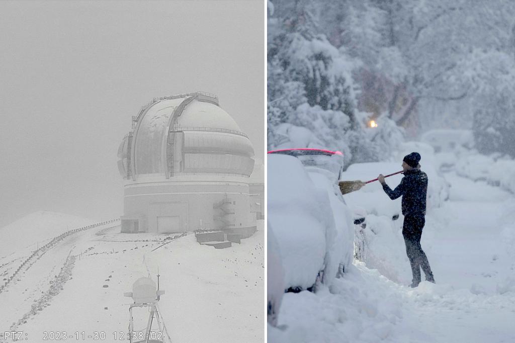 Travel chaos worldwide as heavy snow blankets European cities to Hawaiian peaks