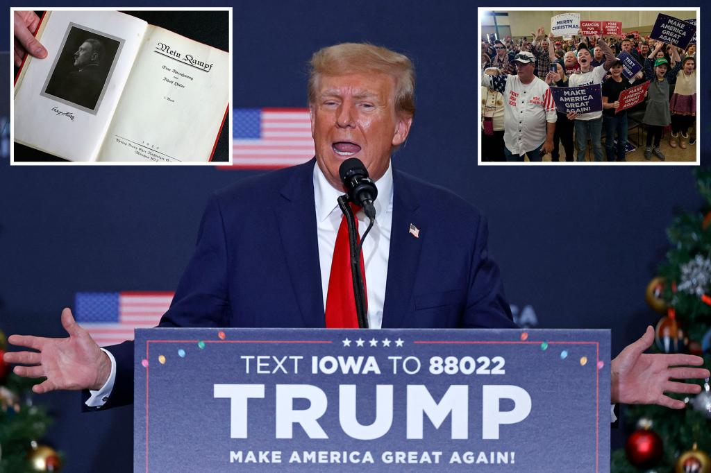 Trump doubles down on ‘poisoning the blood’ claim about migrants, denies it’s from Hitler’s ‘Mein Kampf’