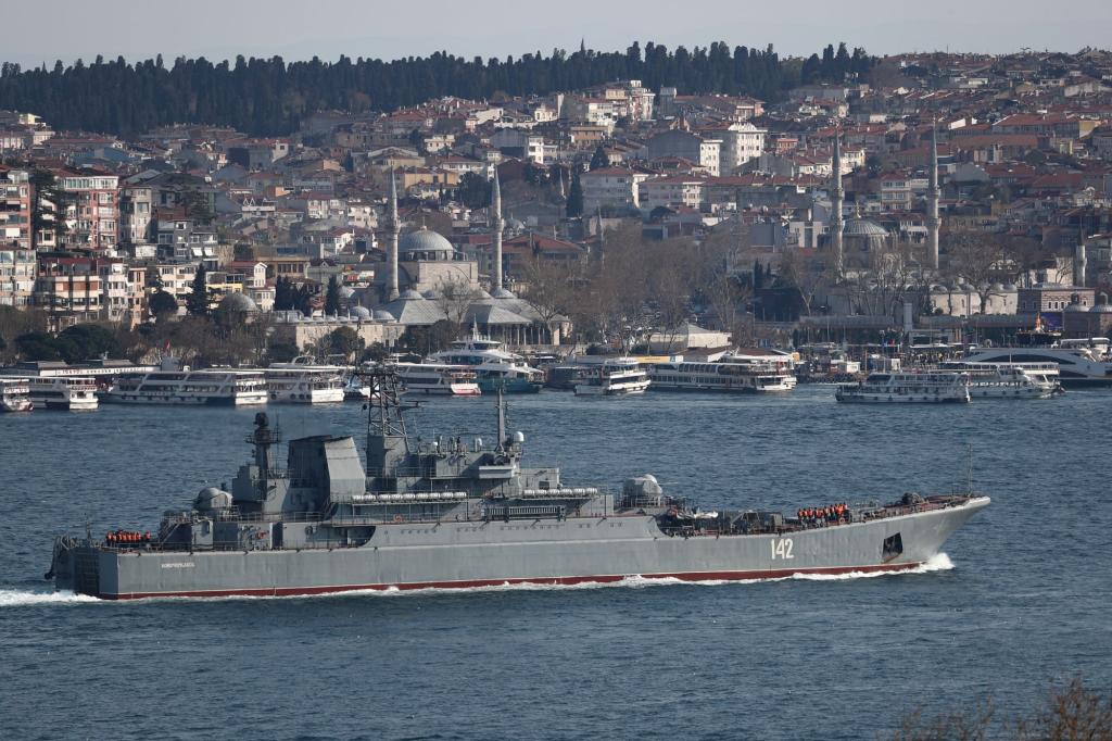 Ukrainian attack on Crimean port damages Russian warship, Moscow says