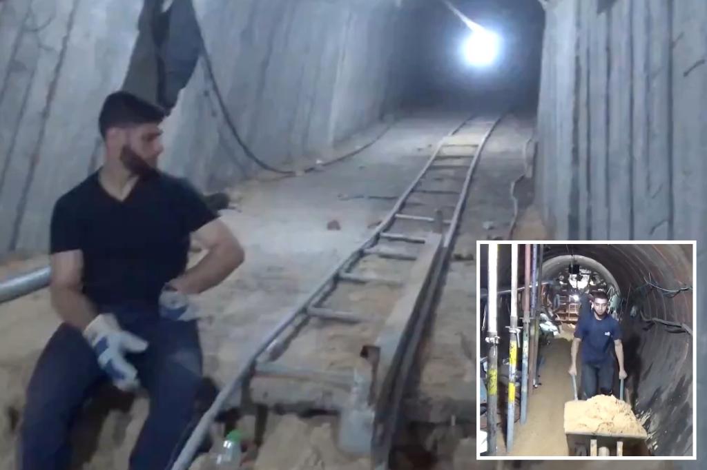 Video reveals ‘biggest Hamas tunnel’ yet discovered — and includes eerie footage of terrorists building it