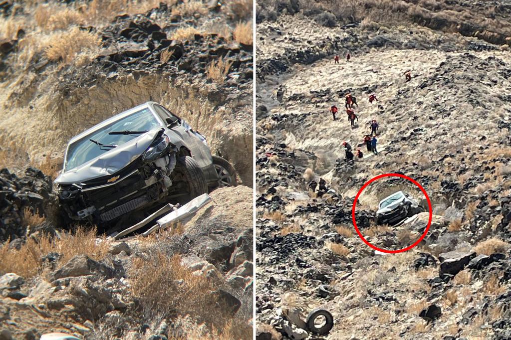 ‘Miracle’ rescue as elderly woman missing for four days found in car at bottom of canyon