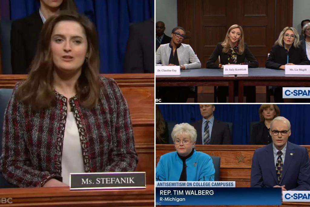 ‘SNL’ swings and misses with cold open attempting to skewer antisemitism hearings hours after UPenn President Liz Magill resigns: ‘Abysmal’