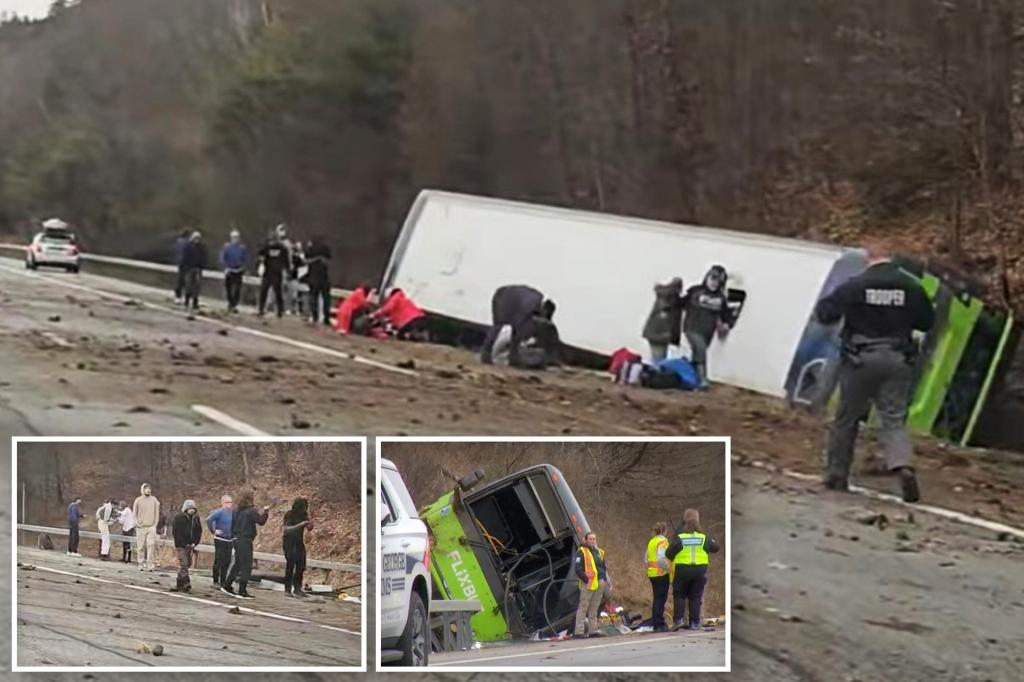 1 dead, at least 12 injured after tour bus rolls over in upstate NY: ‘Horrific incident’