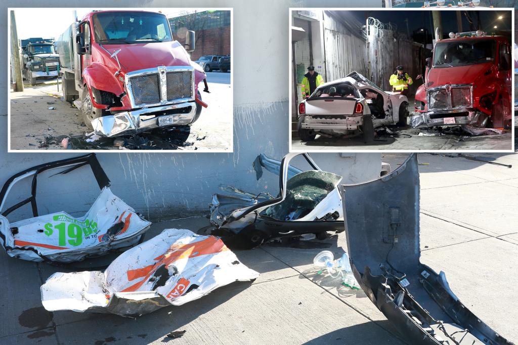 2 killed in NYC car wreck when driver slams into truck - SCHOOL TRANG DAI