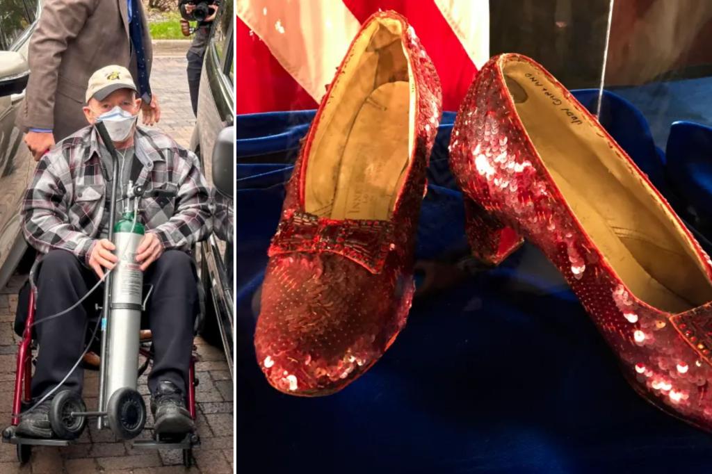 Aging mobster who stole iconic ‘Wizard of Oz’ ruby slippers mistakenly thought they were made with real gems: lawyer
