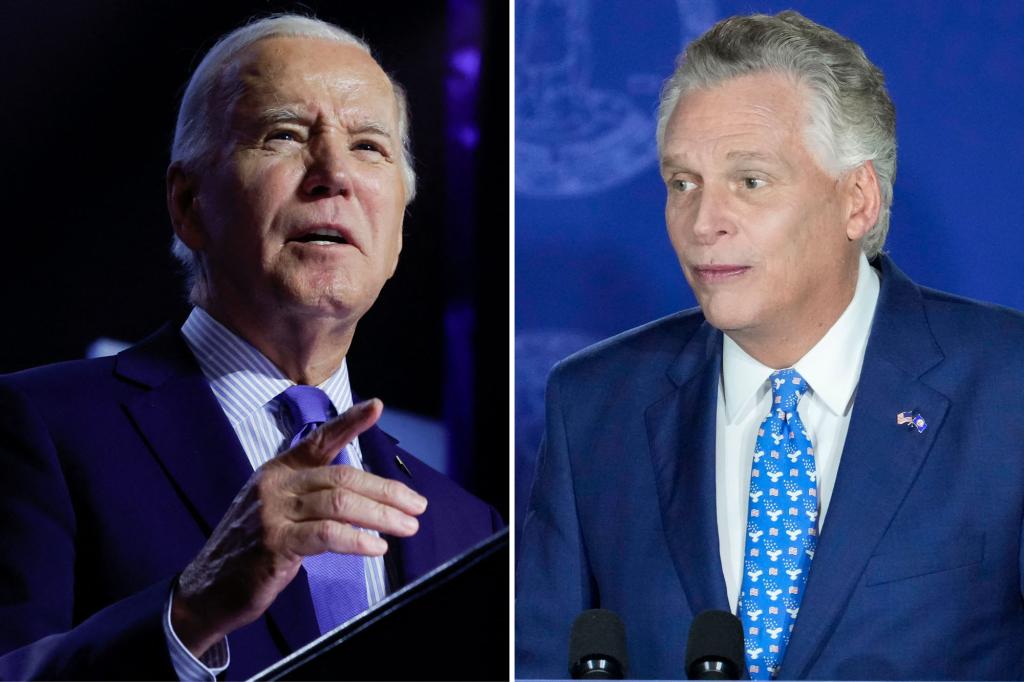 Biden calls defeated Dem Terry McAuliffe the ‘real governor’ of Virginia, prompting foes to label prez an ‘election denier’