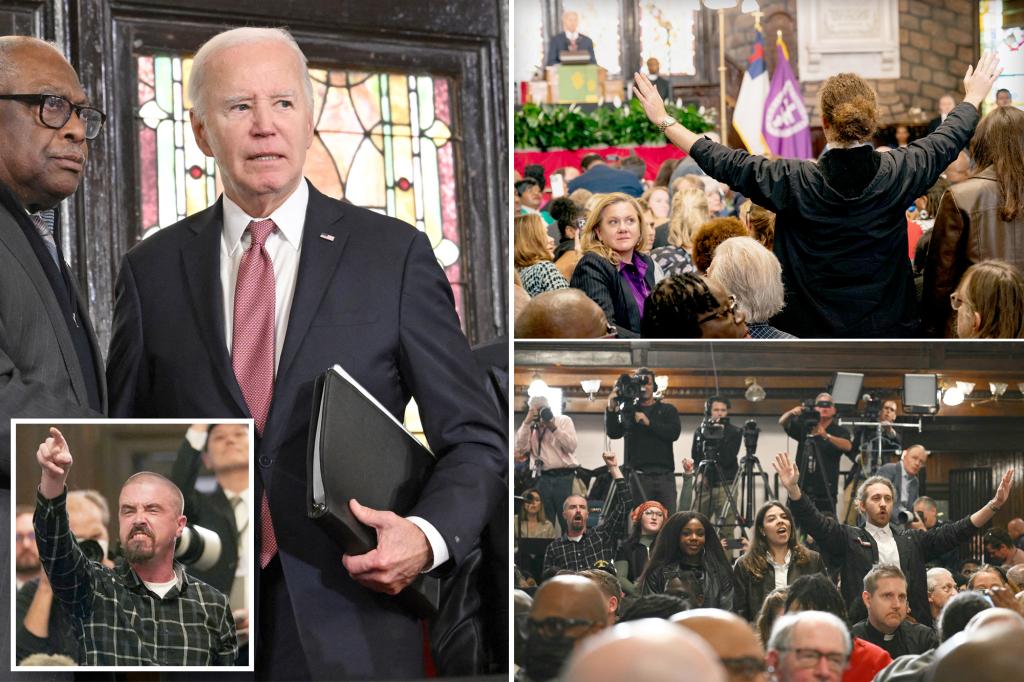 Biden tells hecklers he’s pushing Israel to ‘significantly get out of Gaza’