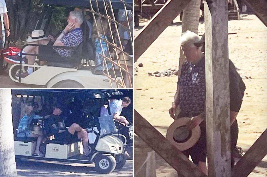 Bill Clinton spotted palling around with Calif. Gov Gavin Newsom at luxury Mexican resort as ex-prez back in spotlight after Epstein docs release