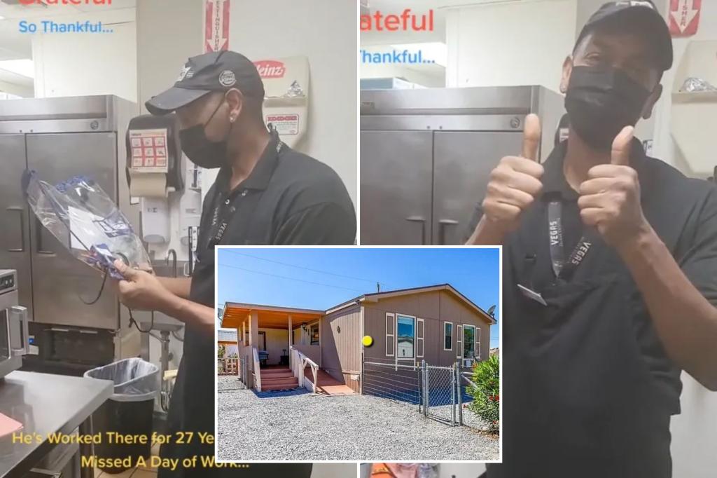 Burger King cook who didn’t miss a day of work for 27 years buys his first home with funds raised from viral video