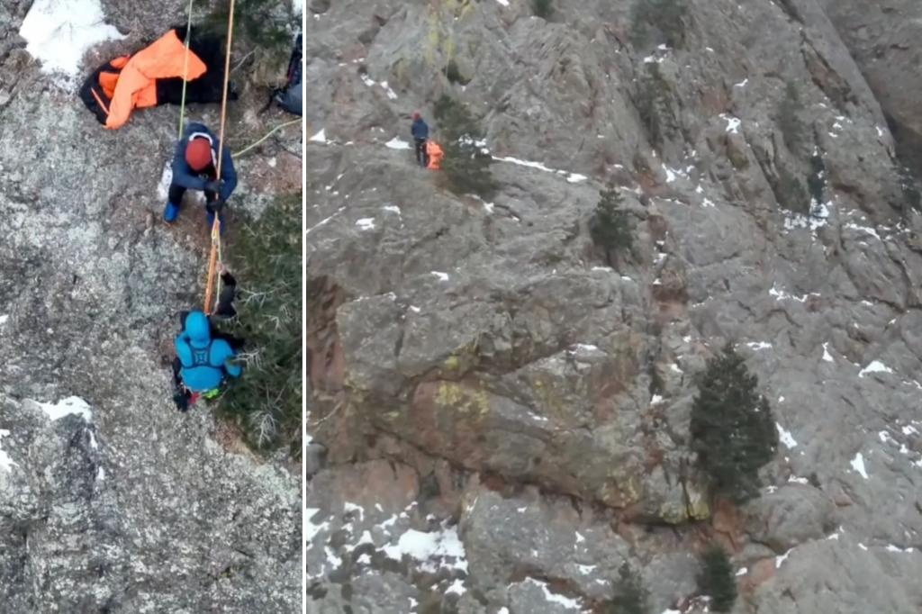 Colorado Springs hiker rescued from steep canyon ledge in ‘dangerously low’ temperatures