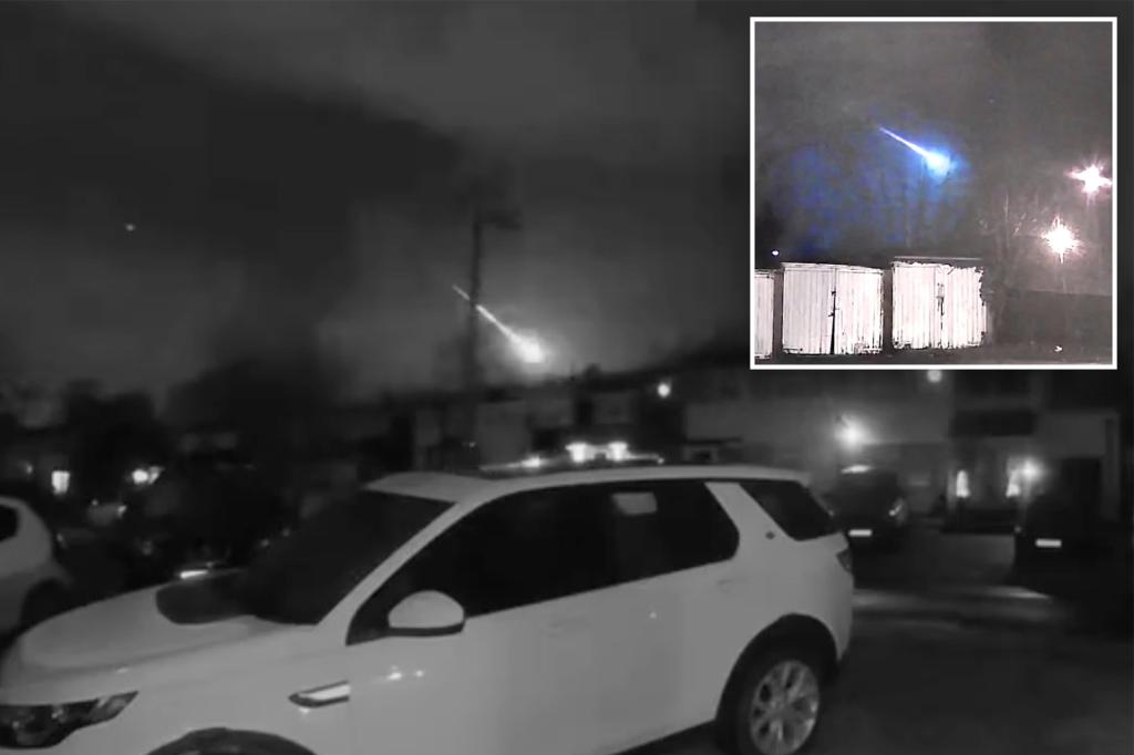 Dazzling fireball meteor lights up sky over Europe