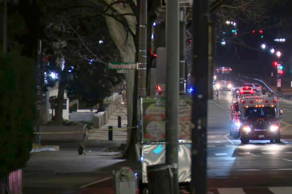 Driver crashes vehicle into White House exterior gate, taken into custody