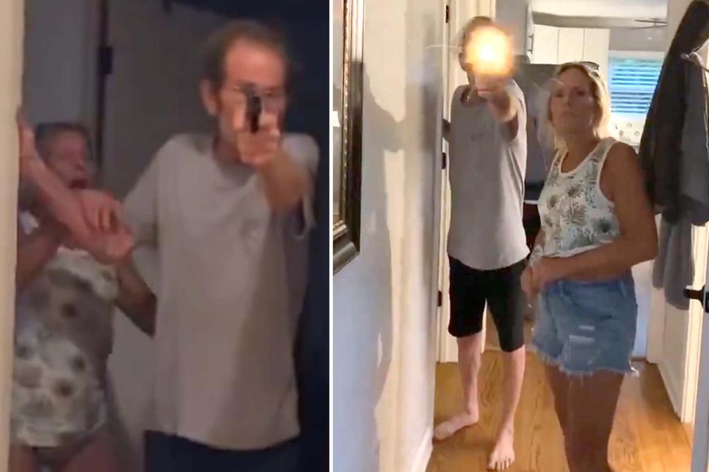 Enraged man shoots partner’s son for mouthing off to him in horrid video â leading to 2-hour standoff with cops