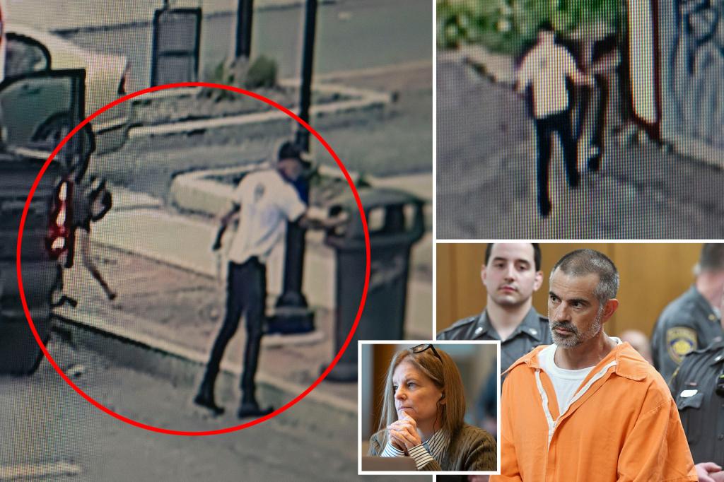 Fotis Dulos and socialite girlfriend seen tossing evidence — some with ex-wife’s blood on it — in disturbing surveillance footage