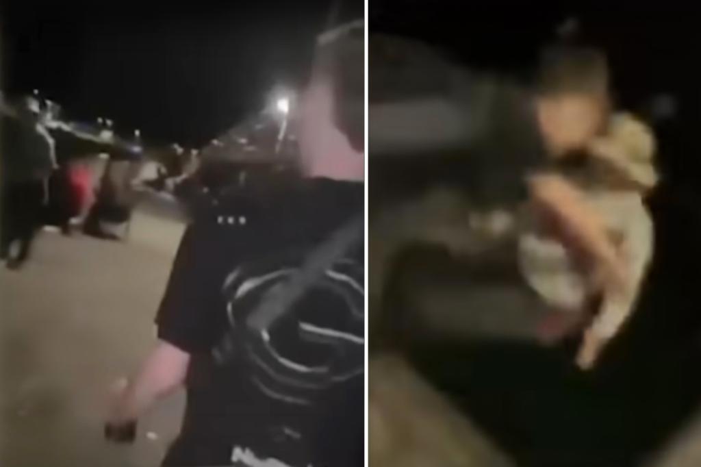 Group of teens push elderly man off pier late at night while laughing on camera: ‘Go, go, go’