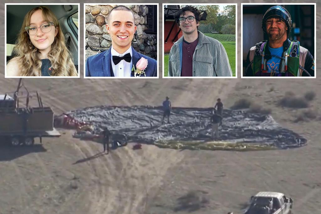 Hot air balloon crash victim texted skydiver girlfriend ‘I love you, goodbye’ moments before accident