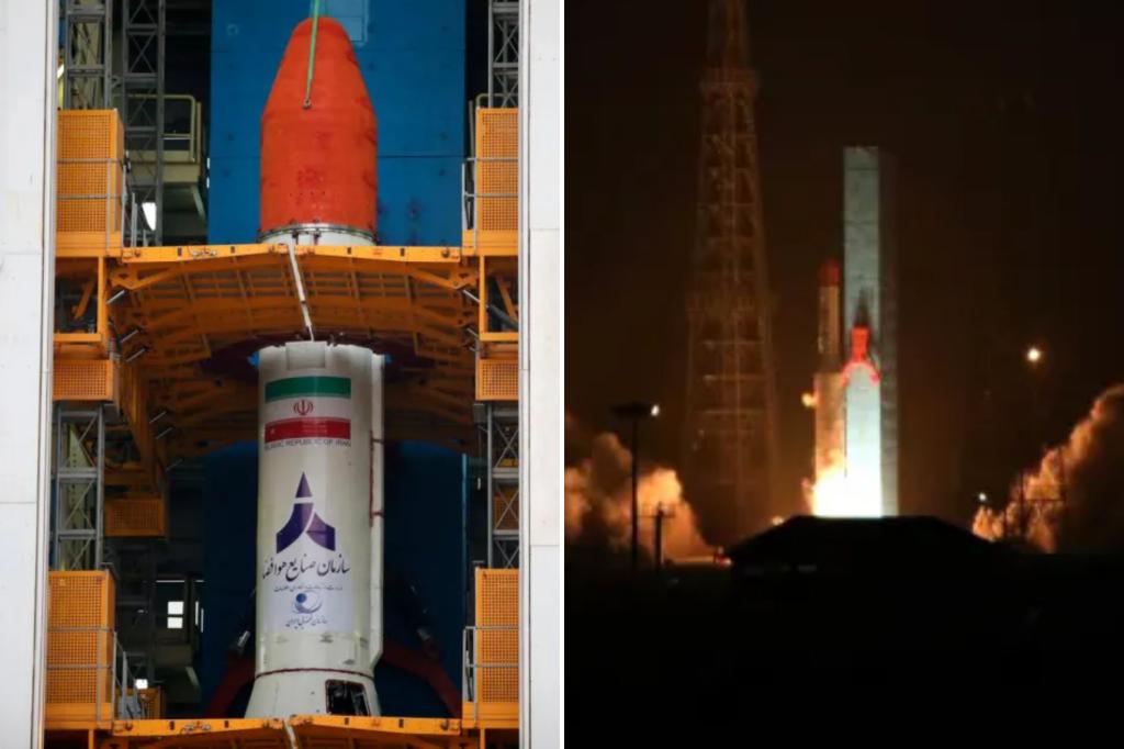 Iran launches 3 satellites into space that are part of a Western-criticized program as tensions rise