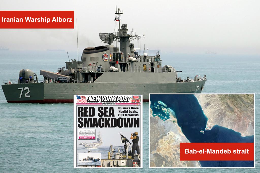 Iran sends warship through Red Sea, praises ‘brave’ Houthis after US kills 10