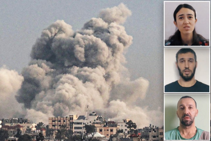 Israel pounds targets across Gaza, awaits Hamas word on three hostages