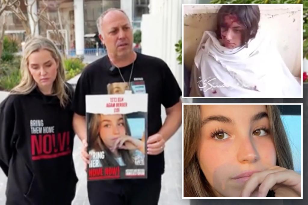 Israeli hostage, 19, appears wounded in Hamas video with blood on her face as her dad fears the worst