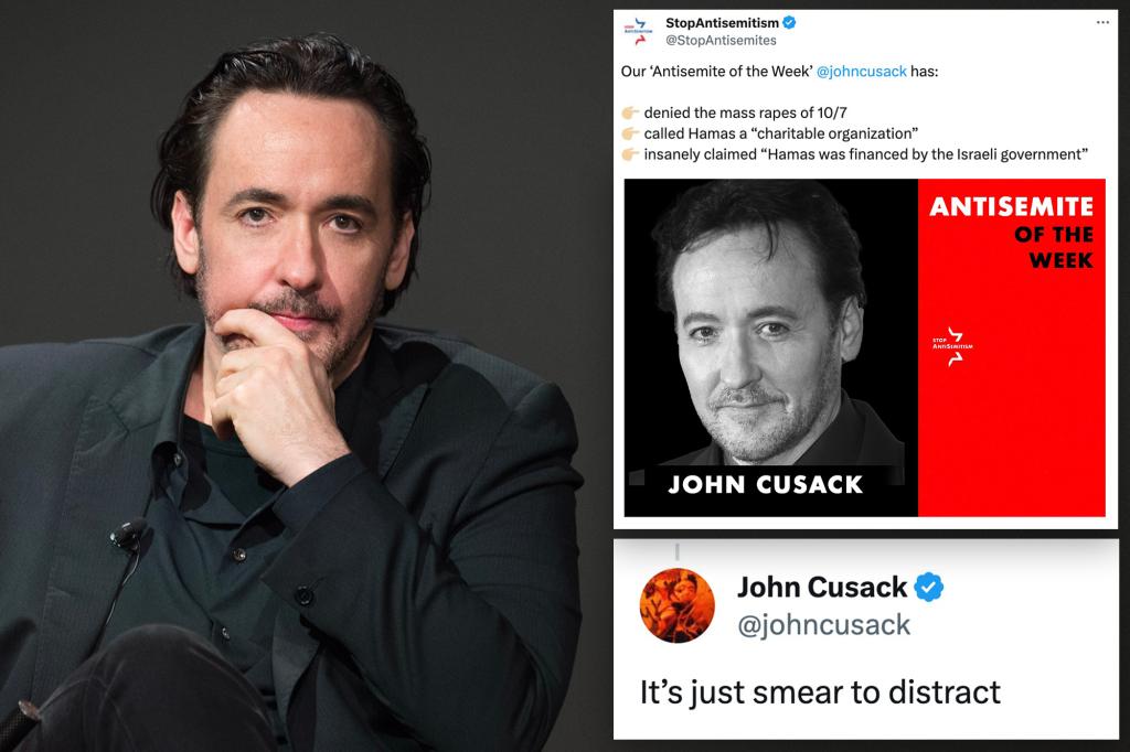 John Cusack fires back after being branded ‘Antisemite of the Week’ over Israel stance: ‘List full of lies’