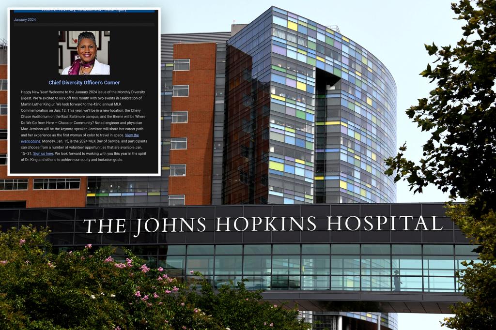 Johns Hopkins’ diversity chief labels whites, males and Christians as ‘privileged’