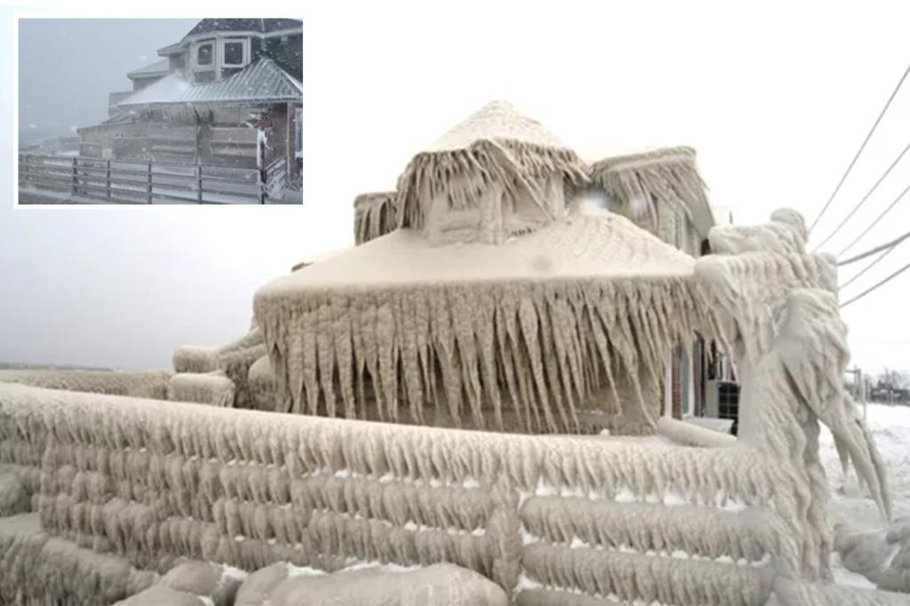 Lake-effect snowstorm turns New York restaurant into ‘Frozen’ castle