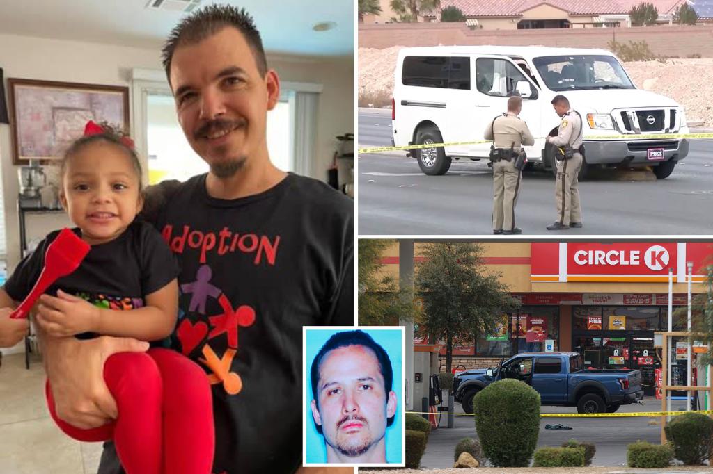Las Vegas dad of seven killed by carjacker who gunned down his own mom and fired at cops
