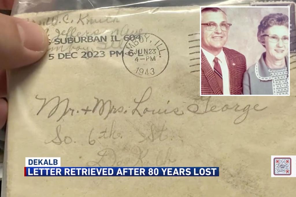 Letter mailed in 1943 finally gets delivered to surviving kin – 80 years later: ‘Gobsmacked’