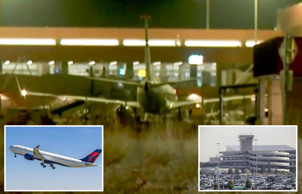 Man dies after breaching airport security door, climbing into Delta plane’s engine